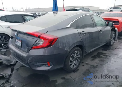 2018 Honda Civic Ex z USA, uszkodzony, nr VIN 2HGFC2F74JH554285